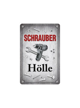 Schrauber Hölle, Blechschild 20x30cm  /  PC300/460