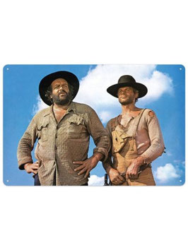 Terence Hill & Bud Spencer, Blechschild 30x20cm  / 300/T007
