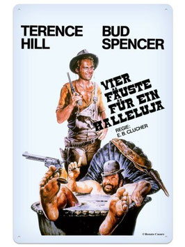 Terence Hill & Bud Spencer, Blechschild 20x30cm  / 300/T006