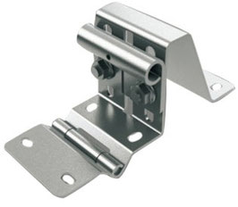Charnière support roulette adaptable sur porte Hormann