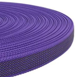 Schleppleine Gurtband mit Gummifäden - violett 15mm