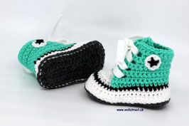 Baby Chucks SMARAGD mit Antirutsch