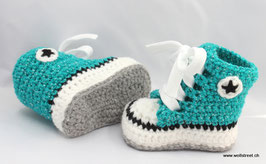 Baby Chucks Smaragd Glitzer