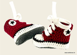 Baby Chucks Summer darkred
