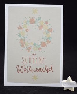 W1110, Postkarte Weihnacht auf Bayrisch