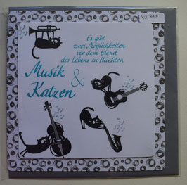MU2316, Karte Musik und Katzen