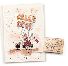 S2259, Stempel Ballonschrift Alles Gute