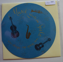 MU2327, Karte Musik wäscht die Seele