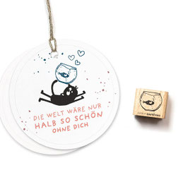 S2168, Ministempel Goldfischglas
