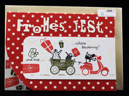 W2356, Karte, schöne Bescherung