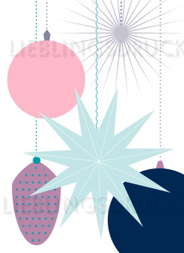 Weihnachtsschmuck pastell