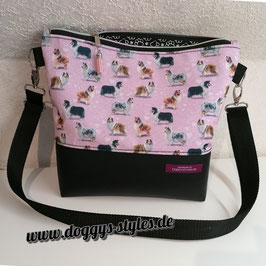 Handtasche "Collie rosa"