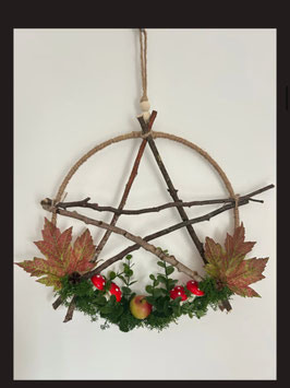 Moyen pentacle citrouilles