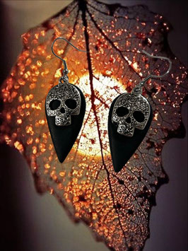 Boucles d'oreilles Skull gouttes ouija