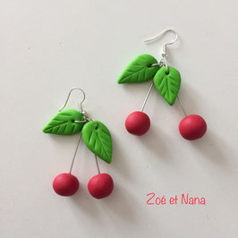 Boucles d'oreilles Cerises