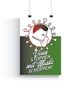 Poster "Virus stoppen"