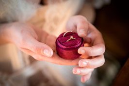 Ringbox rund ROT BORDEAUX