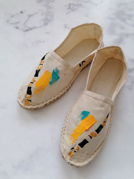 SUMMER EDITION - HANDPAINTED ESPADRILLES EUROPEAN SIZE 38 - No. 5