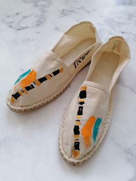 SUMMER EDITION - HANDPAINTED ESPADRILLES EUROPEAN SIZE 43 - No. 3