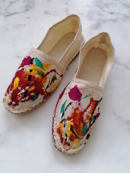 SUMMER EDITION - HANDPAINTED ESPADRILLES EUROPEAN SIZE 38 - No. 1