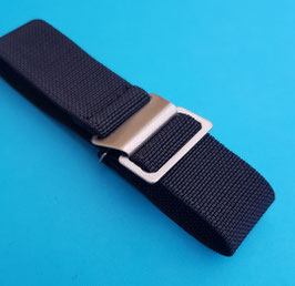 Parachute elastic Nato Strap 20 mm schwarz 9269