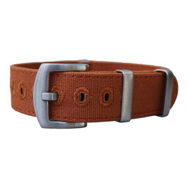 Canvas strap  dunkel orange , Ziegel orange - rot