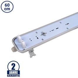 T8 LED Wannenleuchte für 60 cm 2 Röhren IP65