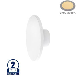 12W LED Wandleuchte Rund Weiß IP65 Warmweiß