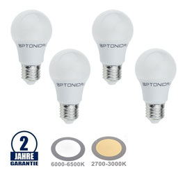 4 Stück Package 7W LED E27 Professional