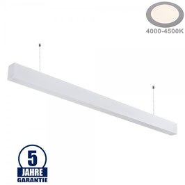 40W LED Linearleuchte Slim Professional mit Abhängung Weiß Neutralweiß