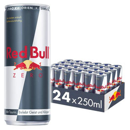 RED BULL Energy Drink Zero, 250ml - 24 Stück Package