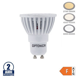 4W LED COB GU10 Spots weiss, diverse Farben