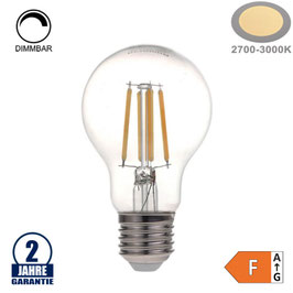 4W LED FILAMENT E27 A60 Birne Glas Warmweiß Dimmbar