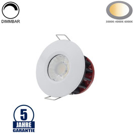 10W LED Einbauspot Rund CCT Dimmbar IP65