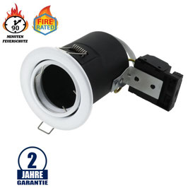 Einbaurahmen für LED GU10 Rund Schwenkbar Weiß IP20