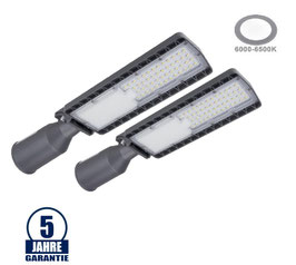 2 Stück Package 30W LED Straßenleuchte 130LM/W Kaltweiß
