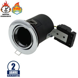 Einbaurahmen für LED GU10 Rund Fixiert Chrom IP20