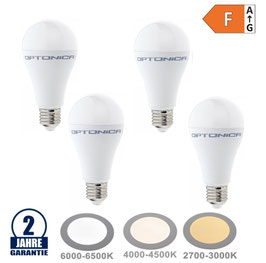 4 Stück Package 17W LED E27 A65 Birne Kunststoff