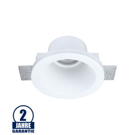 Einbaurahmen Trimless für LED GU10 versenkt Rund Weiß
