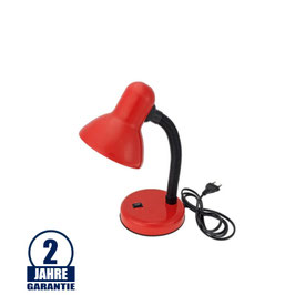 Tischleuchte Retro E27 rot