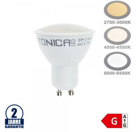 10W LED GU10 Spot 110°, diverse Farben