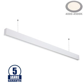 50W LED Linearleuchte mit Abhängung UGR19 Weiß Neutralweiß