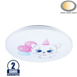 65W Kinderzimmerleuchte PINK KITTY Farbwechsel 3000K-6000K
