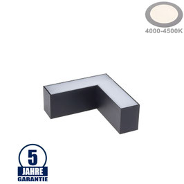 8W L-Verbinder für Linearleuchte Slim Professional Schwarz Neutralweiß 5380