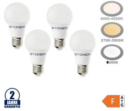 8,5W LED E27 A60 Birne Kunststoff