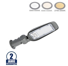 30W LED Straßenleuchte IP65, diverse Lichtfarben