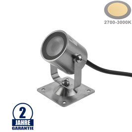 1,3W LED Unterwasserleuchte schwenkbar 24V IP68 Warmweiß