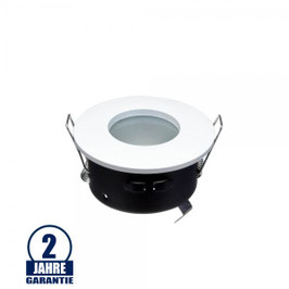 Einbaurahmen für LED GU10 Strahlwassergeschützt Rund Weiß IP65