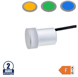 1,3W LED Wandleuchte 24V IP65, diverse Farben