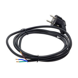 Schuko-Zuleitung schwarz 2m